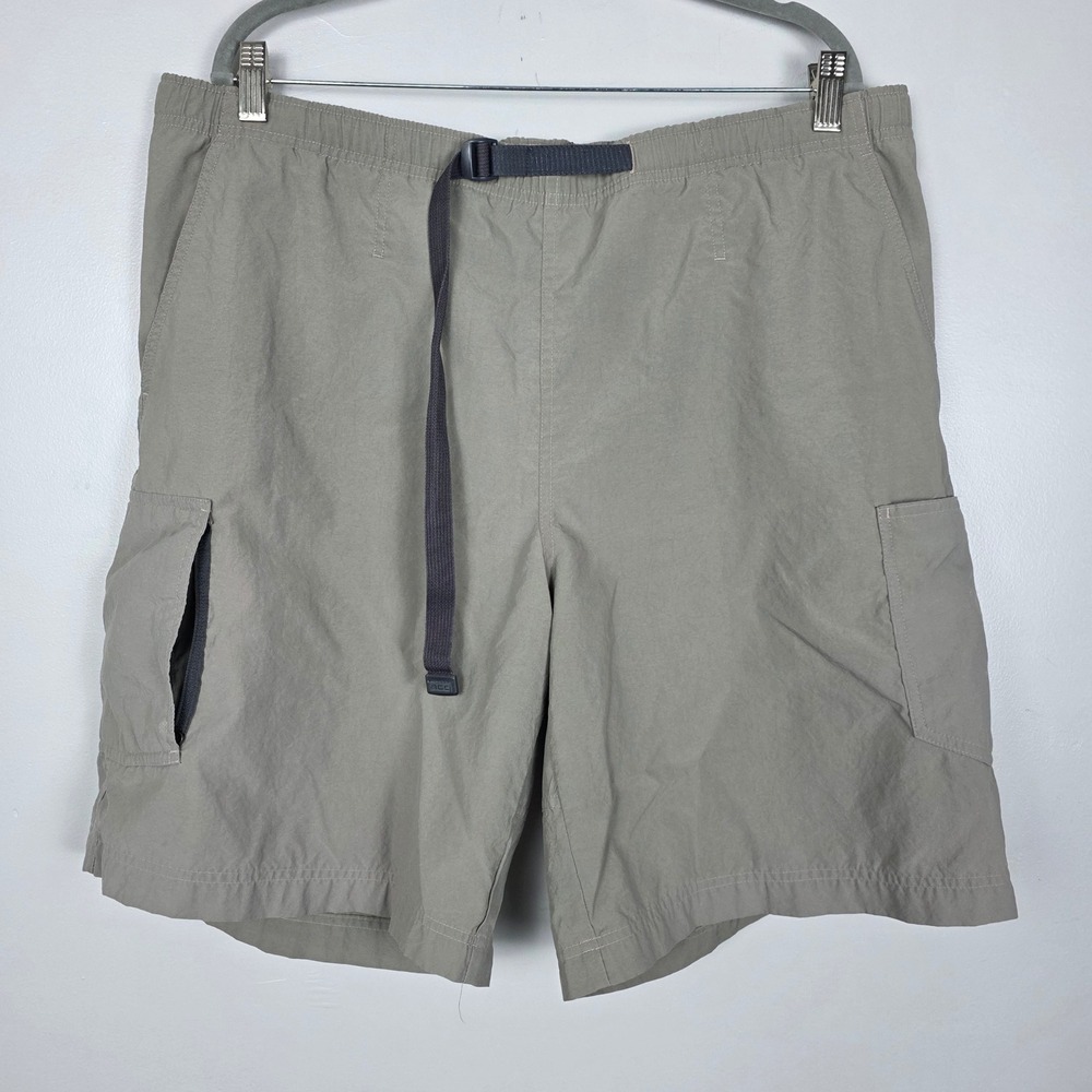 Nike ACG Cargo Shorts Mens XL Gray Lightweight Hiking Outdoor Drawstring